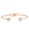 Kate Spade Lady Marmalade Open Cuff Bracelet in Clear/ Rose Gold o0ru1952