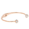 Kate Spade Lady Marmalade Open Cuff Bracelet in Clear/ Rose Gold o0ru1952