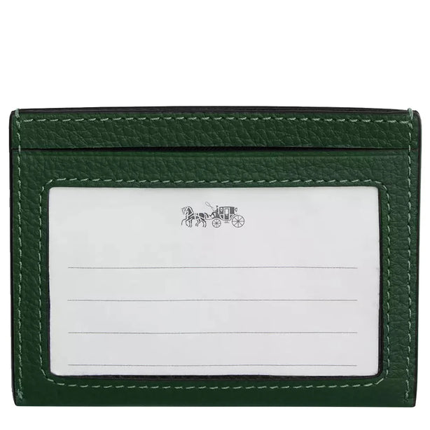Coach Slim Id Card Case in Hunter Green CP209