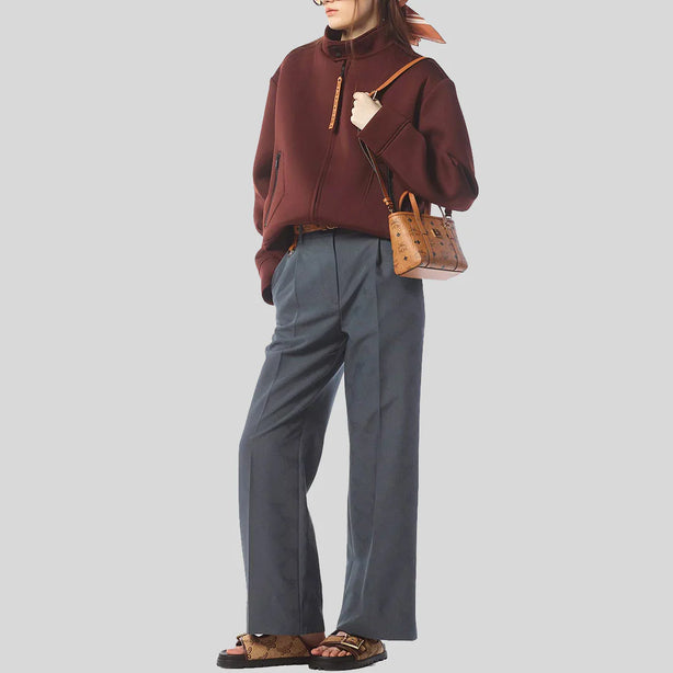 MCM X-Mini Toni Top-Zip Shopper In Visetos Cognac RS-MWPFSMT03CO001