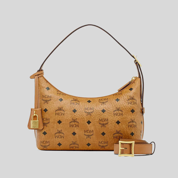 MCM Aren Hobo In Visetos Cognac RS-MWHESTA01CO001