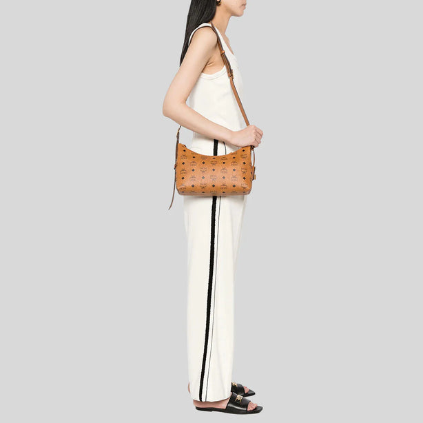 MCM Aren Hobo In Visetos Cognac RS-MWHESTA01CO001