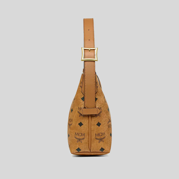 MCM Aren Hobo In Visetos Cognac RS-MWHESTA01CO001