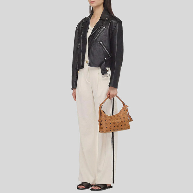 MCM Aren Hobo In Visetos Cognac RS-MWHESTA01CO001