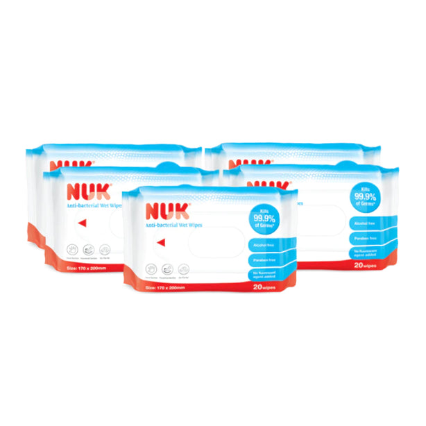 NUK Anti Bacterial Wipes 20pcs x 30 | Bundle Deal | Carton Deal