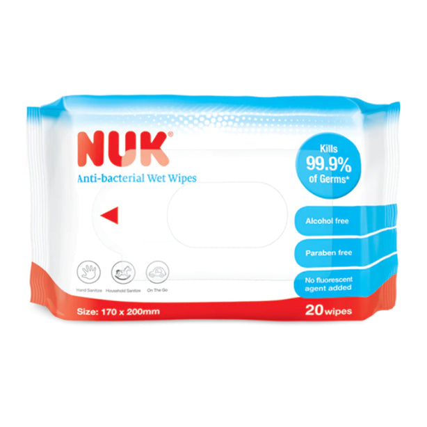 NUK Anti Bacterial Wipes 20pcs x 30 | Bundle Deal | Carton Deal