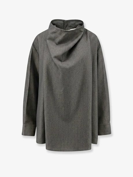 Bottega Veneta Wool and mohair shirt - Desert/Grey Melange