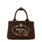 Jardinière Mini Cotton Canvas Handbags - Tabacco