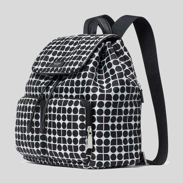 KATE SPADE Noel Jacquard Backpack Black Multi RS-KG241