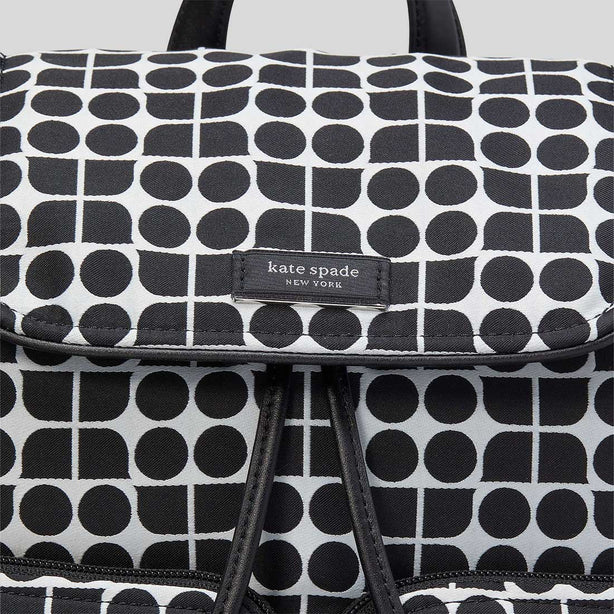 KATE SPADE Noel Jacquard Backpack Black Multi RS-KG241