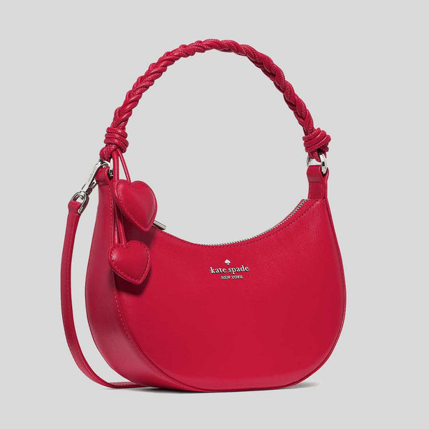 KATE SPADE Nova Braided Strap Shoulder Bag Cherry Rouge RS-KN610