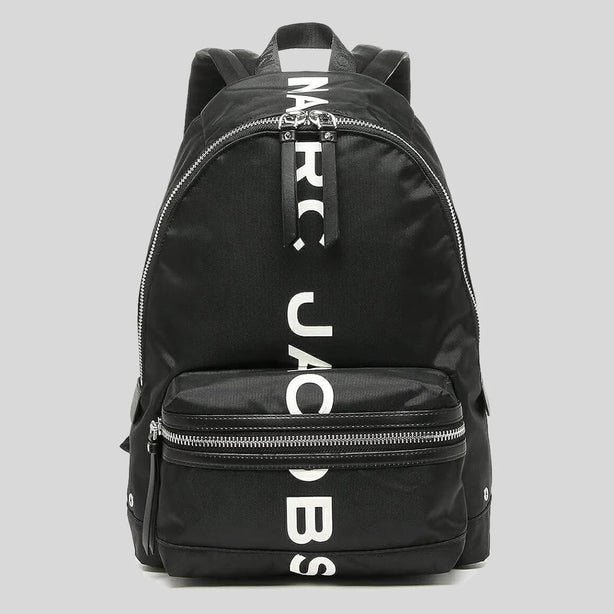 MARC JACOBS Nylon Printed Logo Backpack Black RS-M0016409