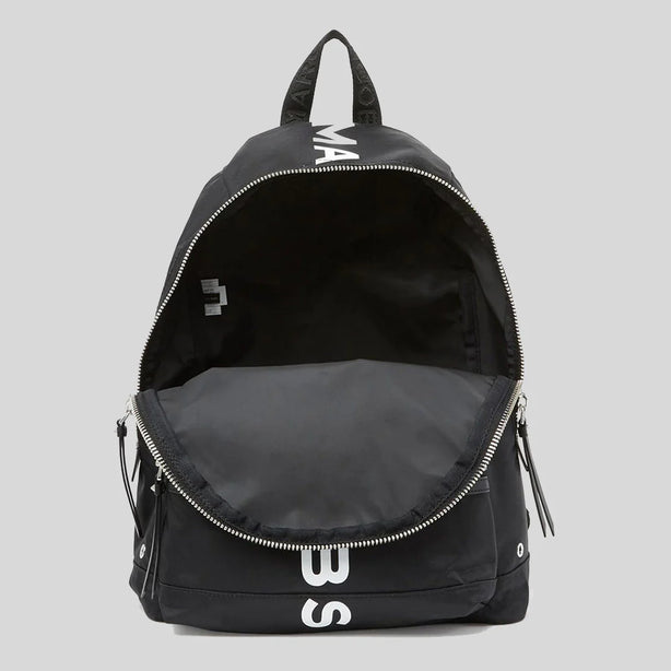 MARC JACOBS Nylon Printed Logo Backpack Black RS-M0016409