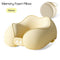 StitchesandTweed Memory Foam Travel Pillow - Yellow