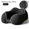 StitchesandTweed Memory Foam Travel Pillow - Black