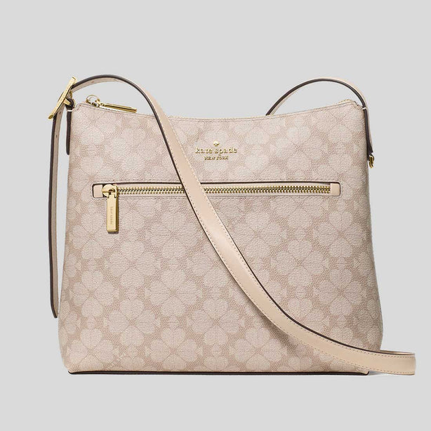 KATE SPADE Spade Flower Swingpack Crossbody Bag Dark Beige Multi RS-KM717