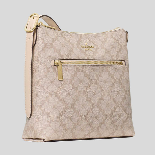 KATE SPADE Spade Flower Swingpack Crossbody Bag Dark Beige Multi RS-KM717