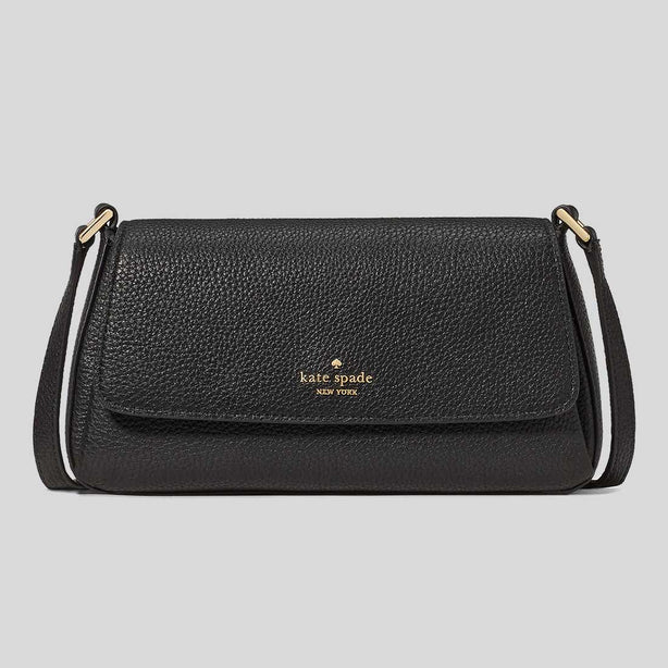 KATE SPADE Sutton Mini Flap Crossbody Bag Black RS-KO122