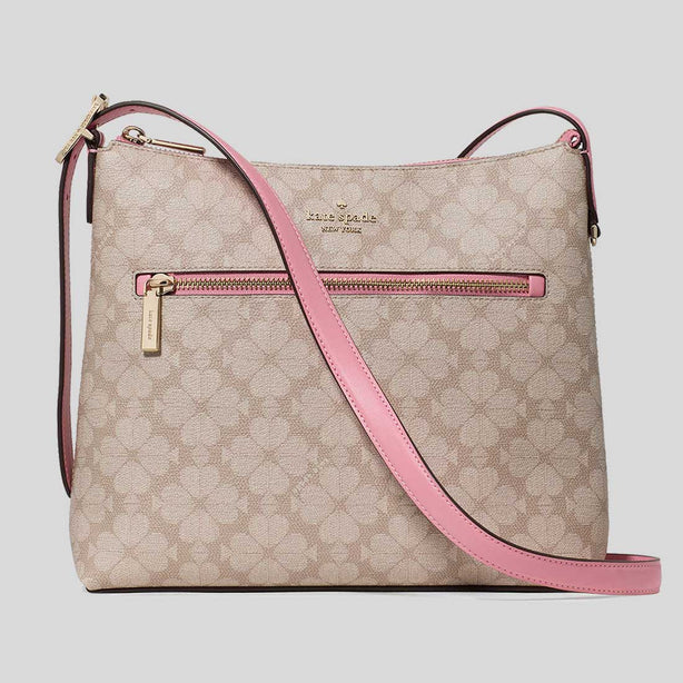 KATE SPADE Spade Flower Swingpack Crossbody Bag Dark Beige Grapefruit Multi RS-KM717