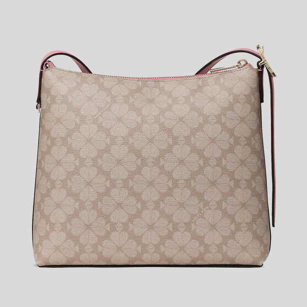KATE SPADE Spade Flower Swingpack Crossbody Bag Dark Beige Grapefruit Multi RS-KM717