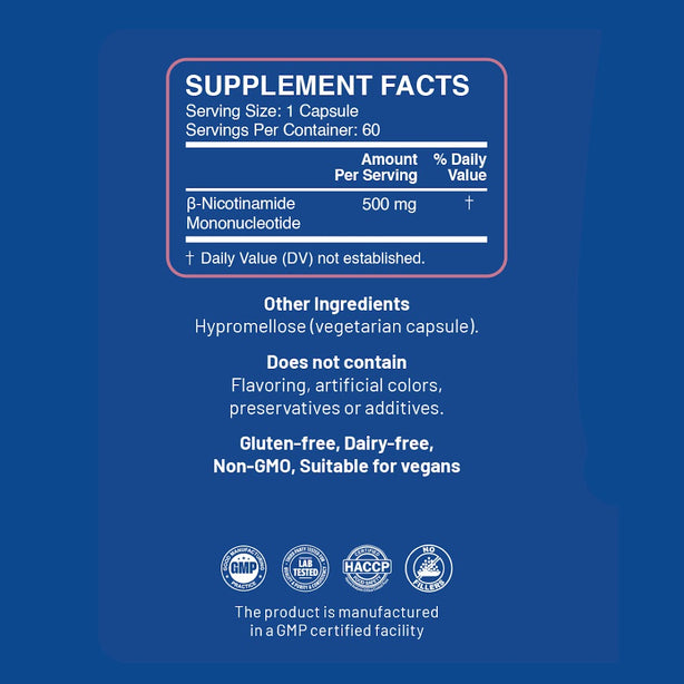 Xandro Pure NMN Capsules 500 mg