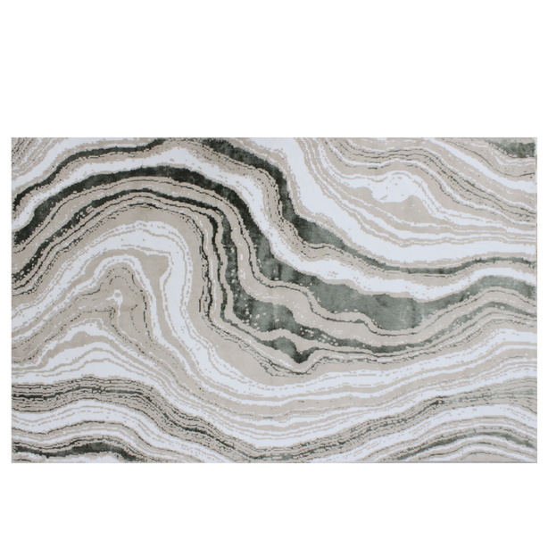 Charles Millen Signature Collection Palais Series Pietra Cotton Mat With Canvas Anti Slip Backing