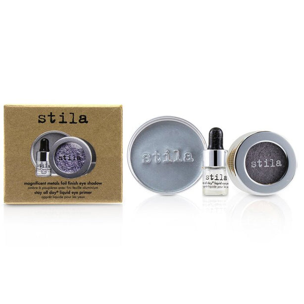 Magnificent Metals Foil Finish Eye Shadow With Mini Stay All Day Liquid Eye Primer - - 2pcs