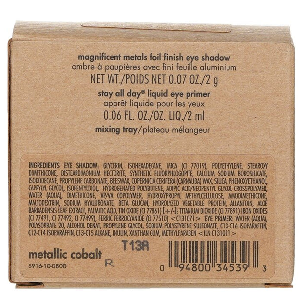 Magnificent Metals Foil Finish Eye Shadow With Mini Stay All Day Liquid Eye Primer - - 2pcs