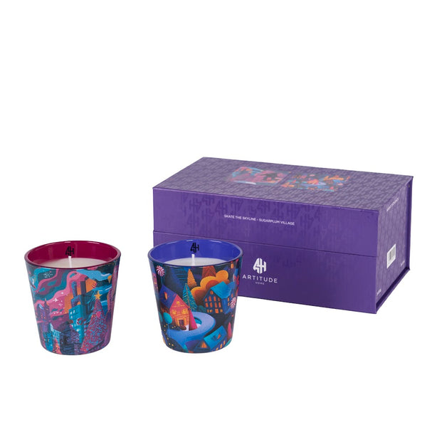 Artitude Home-Skate the Skyline & Sugarplum Village Gift Set-7.5cm