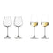 Spiegelau Capri White Wine Glass Ø8xH23.2cm, 380ml , Set Of 2pieces + Spiegelau Capri Bordeaux Glass Ø10xH23.4cm, 590ml, Set Of 2pieces