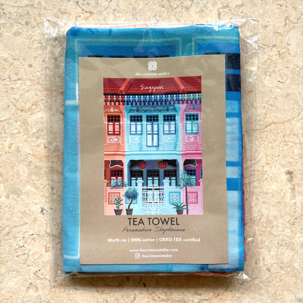 Shophouses Tea Towel