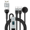 XPower Combo Watch CW1 6-in-1 Digital Display 2 to 3 100W Aluminum Alloy Charging Cable (1.2M) - Black