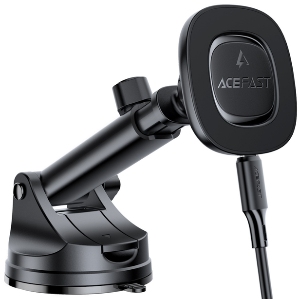Acefast D47 Magnetic Wireless Charging Car Holder For Dashboard - Black