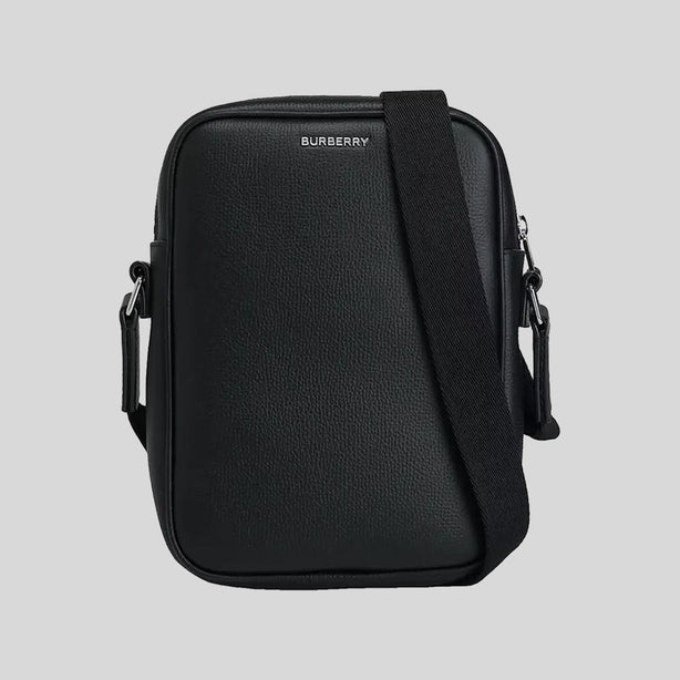 BURBERRY Men's Paddy Leather Shoulder Bag Black RS-8084068