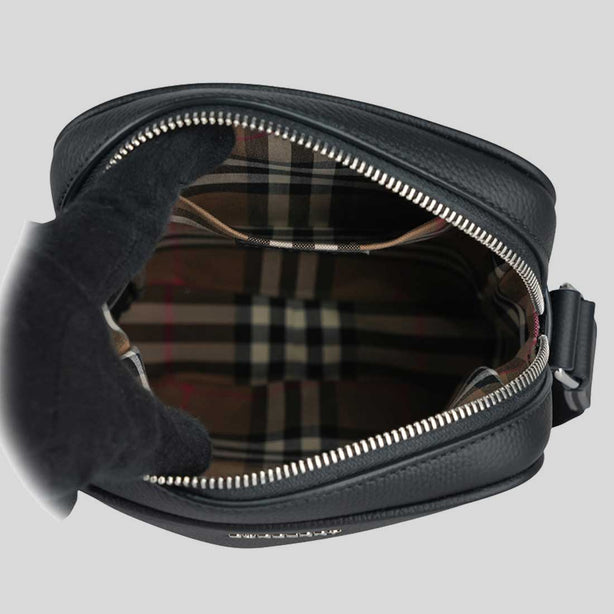 BURBERRY Men's Paddy Leather Shoulder Bag Black RS-8084068