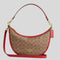COACH Aria Shoulder Bag In Signature Canvas Tan/Carnation RS-CCL26
