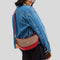COACH Aria Shoulder Bag In Signature Canvas Tan/Carnation RS-CCL26