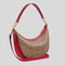 COACH Aria Shoulder Bag In Signature Canvas Tan/Carnation RS-CCL26
