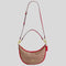 COACH Aria Shoulder Bag In Signature Canvas Tan/Carnation RS-CCL26