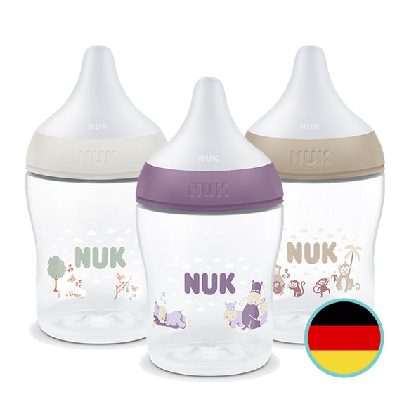 NUK Perfect Match Temperature Control Bottle with Soft Silicone Teat 150ml | Feeding Bottle