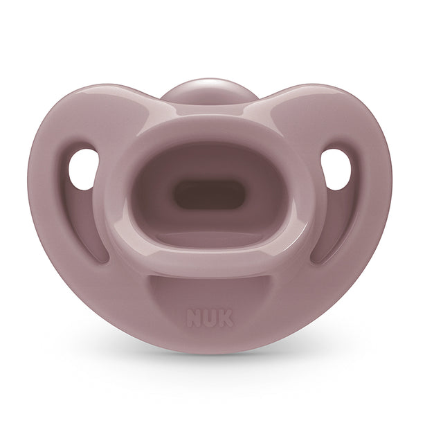 NUK Premium Choice Soft Soother | Pacifier | 100% Soft Silicone | Comfy Orthodontic Pacifier | Recommended by Pediatricians | 1pcs/ Box | Made in USA - 0-6 months
