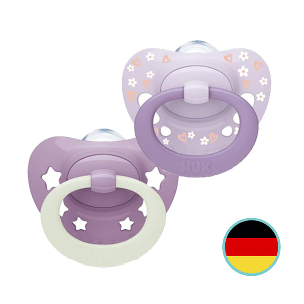 NUK Signature Silicone Soother Pacifier 2pcs/box - Day n Night (18-36M)