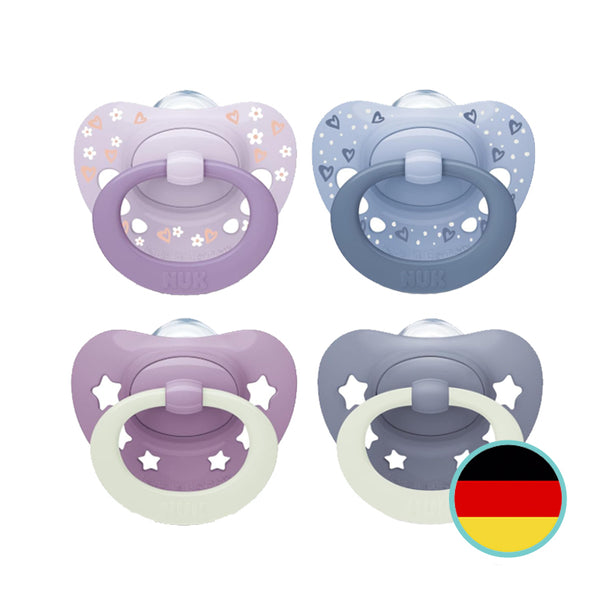 NUK Signature Silicone Soother Pacifier 2pcs/box - Day n Night (18-36M)