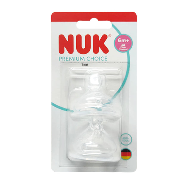 NUK Premium Choice Silicone Teat 2/pack - 6M+ FC