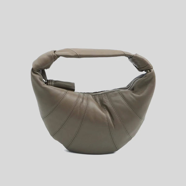 LEMAIRE Mini Fortune Croissant Bag Soft Nappa Leather Dark Khaki RS-BG0125LL095