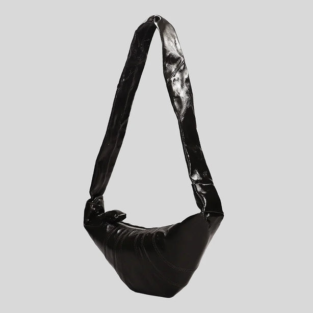 LEMAIRE Small Croissant Bag Coated Cotton Truffle RS-BG0003LF1329