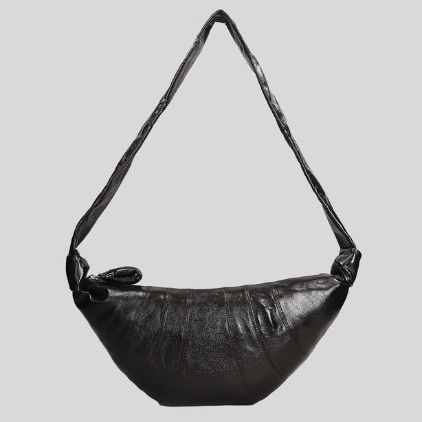 LEMAIRE Medium Croissant Bag Coated Cotton Truffle RS-BG0001LF1329