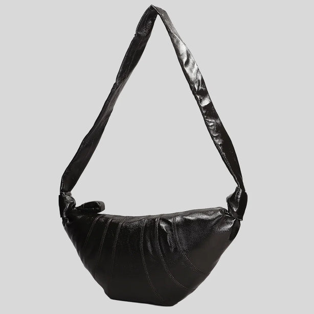 LEMAIRE Medium Croissant Bag Coated Cotton Truffle RS-BG0001LF1329