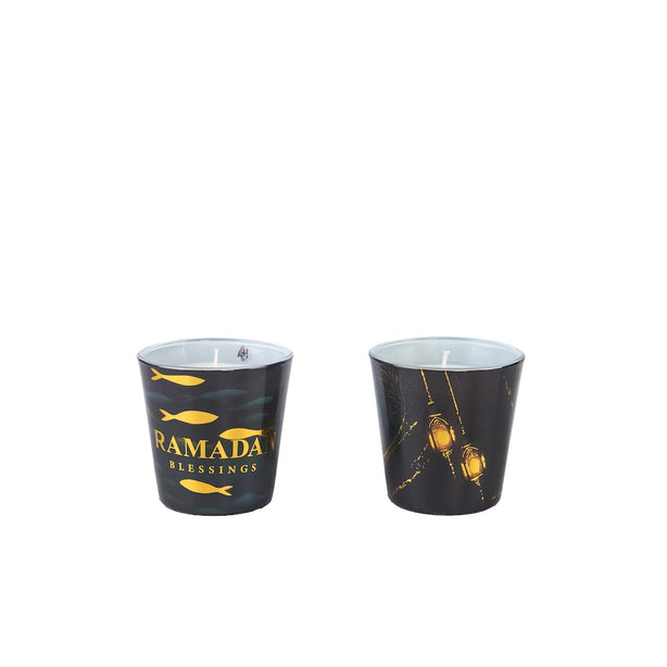 Ramadan Duo 2Pc Glass Candle Gift Set