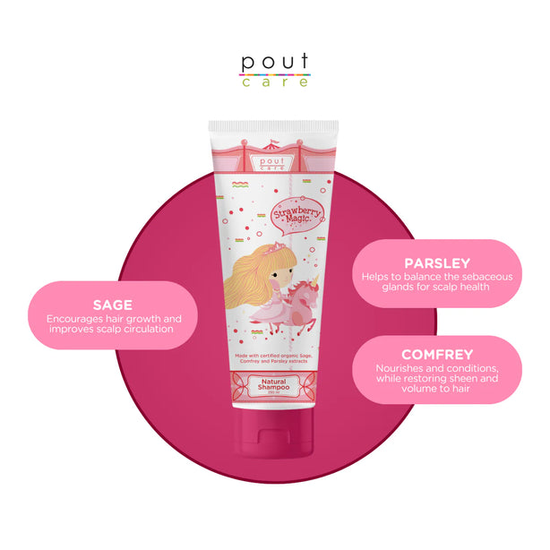 pout Care Natural Shampoo 250ml & Yuzu Face & Body Foam 500ml – Kids Shampoo & Body Foam Bundle